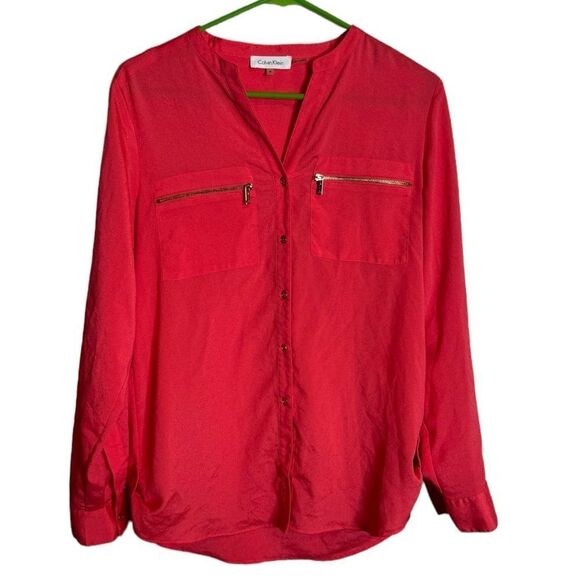 Calvin Klein Red Top size Small - Picture 1 of 5